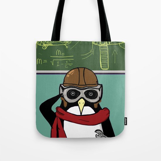 Little Penguin, Big Plans Tote Bag