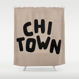 Chi Town Linen Brown Shower Curtain
