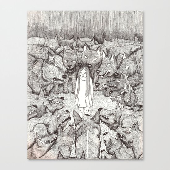 "I will not let her see me like this." Canvas Print