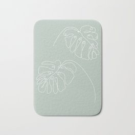 Monstera Leaves Bath Mat | Graphicdesign, Artprint, Floralwallpaper, Wallprint, Botanicalwallart, Floralfurniture, Floralapparel, Modernwallart, Floralartprint, Floralbag 