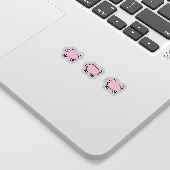 Cute Pale Pink Pig Sticker