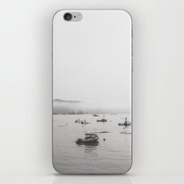 Fishing Boats in the Fog - California Coast Travel Photography iPhone Skin