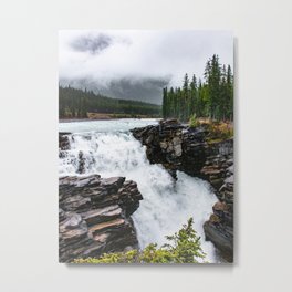 Athabasca Falls Landscape | Alberta, Canada Metal Print | Alberta, Jasper, Landscape, Icefields, Athabasca, Parkway, Maligne, Nationalpark, Canada, Falls 