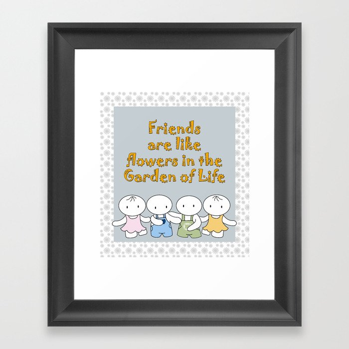Happy Friendship Forever Framed Art Print