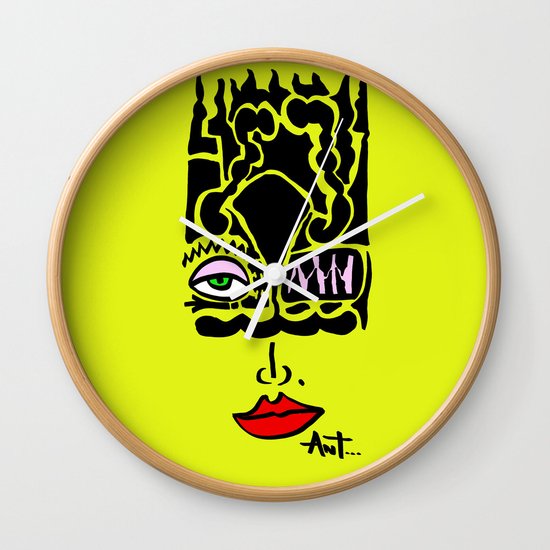 Selfie - Selfportrait - Portrait Wall Clock