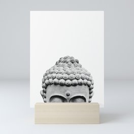 Shy Buddha - Black and White Photography Mini Art Print