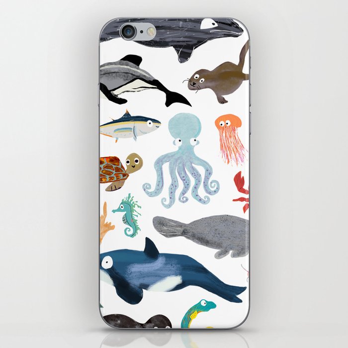 Sea Change: Ocean Animals iPhone Skin