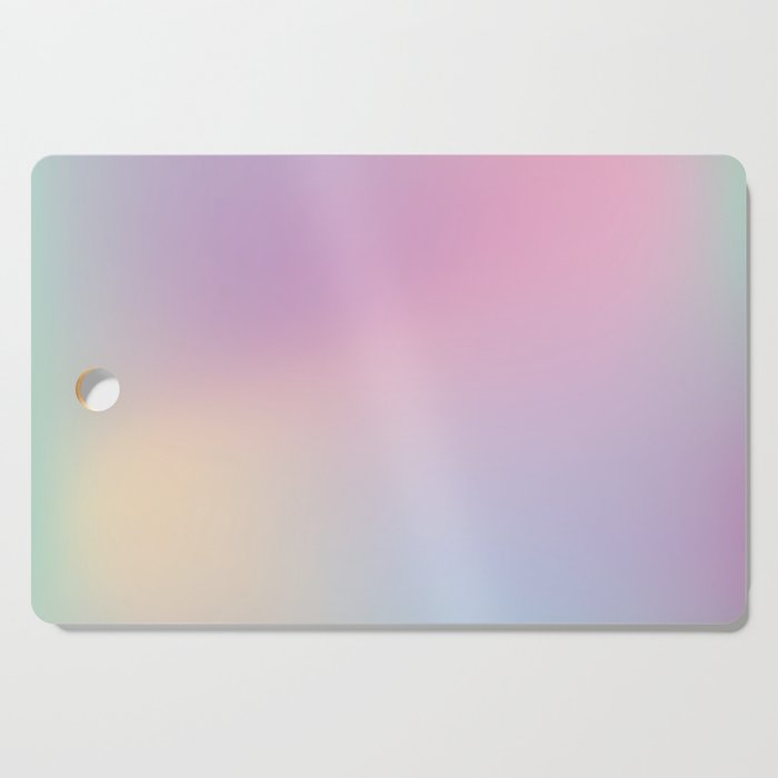 Pastel Unicorn Iridescent Soft Blur Mesh Background Pattern  Cutting Board