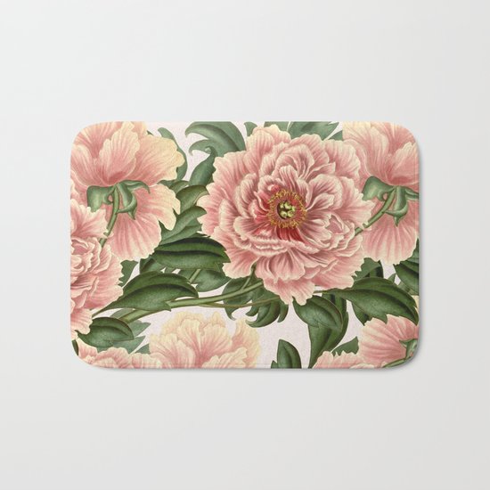 Peonies Bath Mat