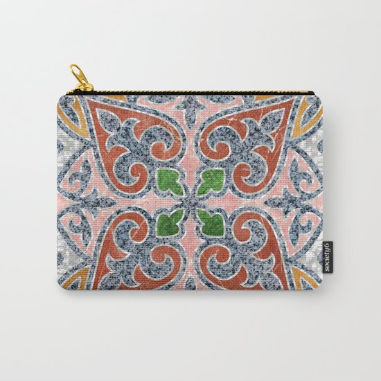Blue Oriental Tile 03 Carry-All Pouch