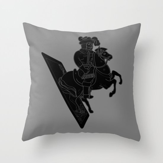 LAST CARD IN THE DECK BLACK Throw Pillow