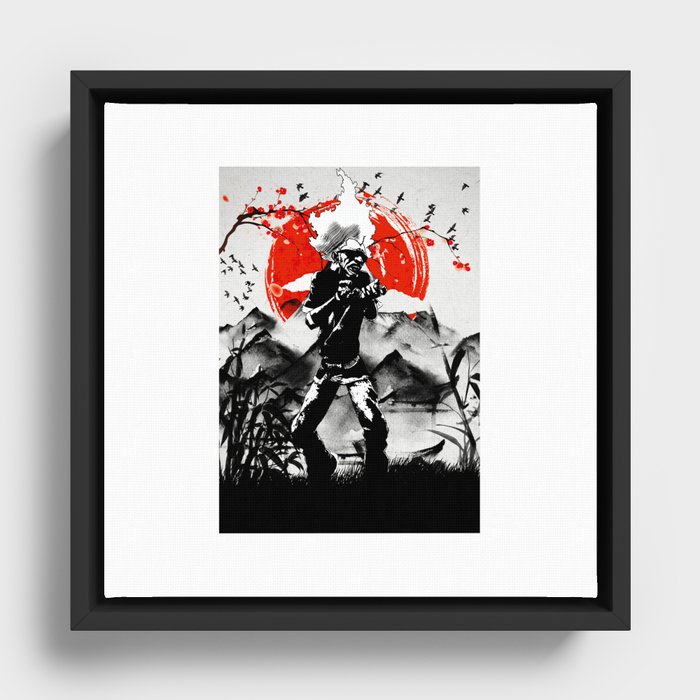 Afro Samurai Framed Canvas