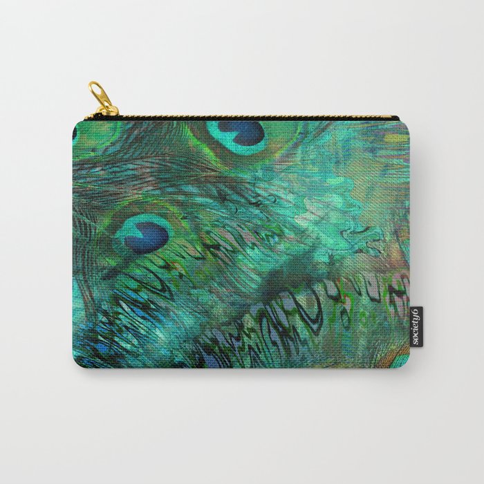 Peacock Feather Abstract  Carry-All Pouch