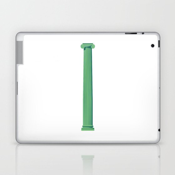 Iconic Green Ionic Column Laptop & iPad Skin
