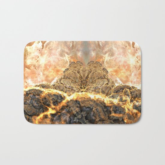 Coral Above the Sun Bath Mat