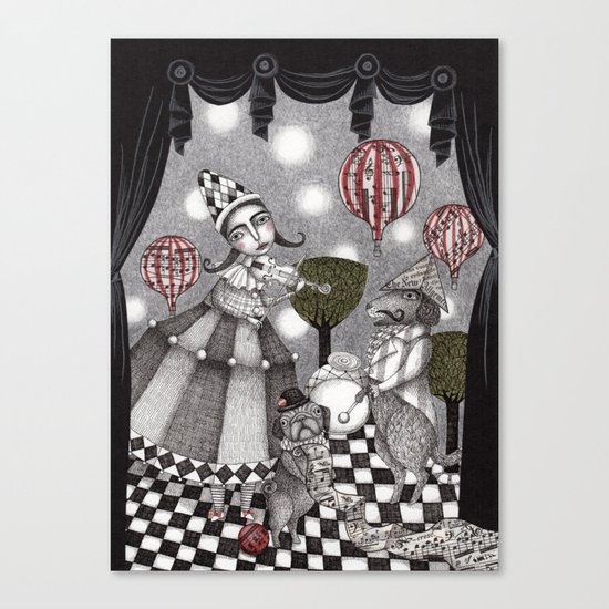 Alice's After Tea Concert Canvas Print