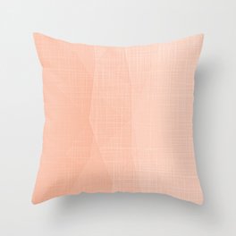 A Touch Of Peach - Soft Geometric Minimalist Throw Pillow