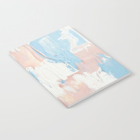 Pink and Blue Abstract Notebook