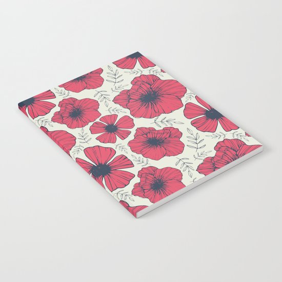 Raspberry Flowers Notebook