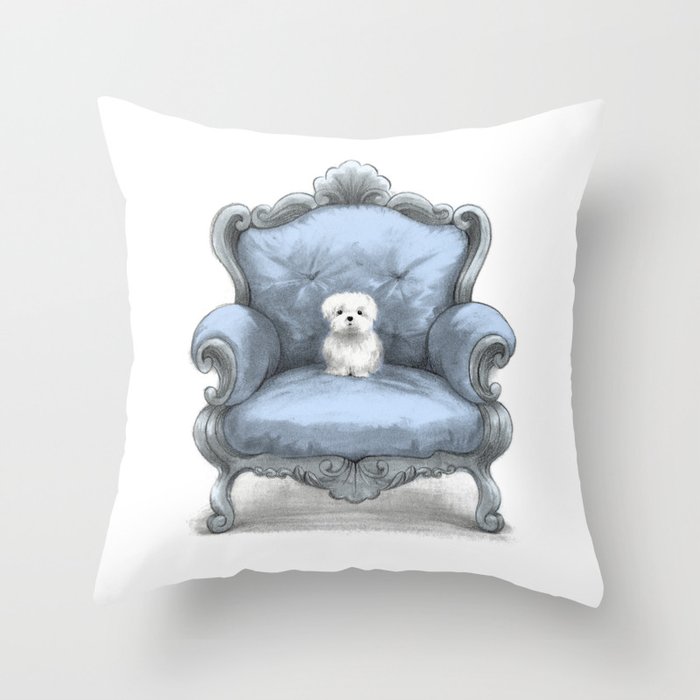 Know your place (in blue) Throw Pillow