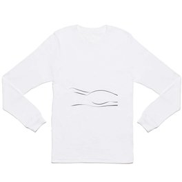 Minimalistic line drawing of a nude woman Long Sleeve T-shirt