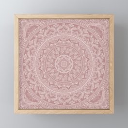 Mandala - Powder pink Framed Mini Art Print