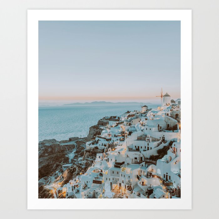 Santorini Sunset II / Greece Art Print