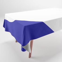 Heart (White & Navy Blue) Tablecloth