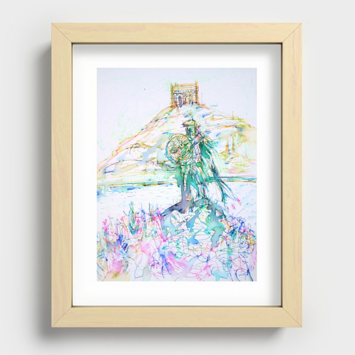 THE WARRIOR THE CASTLE AND THE ISLAND Recessed Framed Print