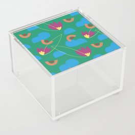 Cloud Floral Pattern Acrylic Box