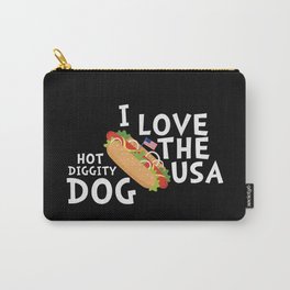 I Love The USA Hot Diggity Dog Carry-All Pouch