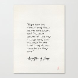 Augustine of Hippo quote Canvas Print