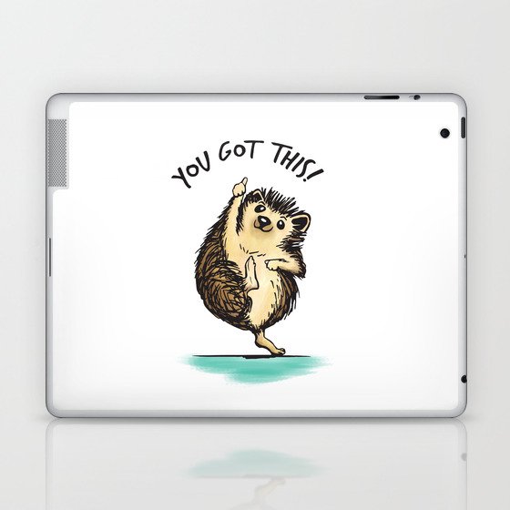 Motivational Hedgehog Laptop & iPad Skin