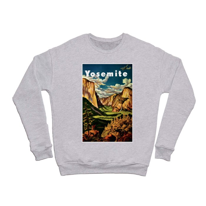 Yosemite National Park Vintage Travel Crewneck Sweatshirt by