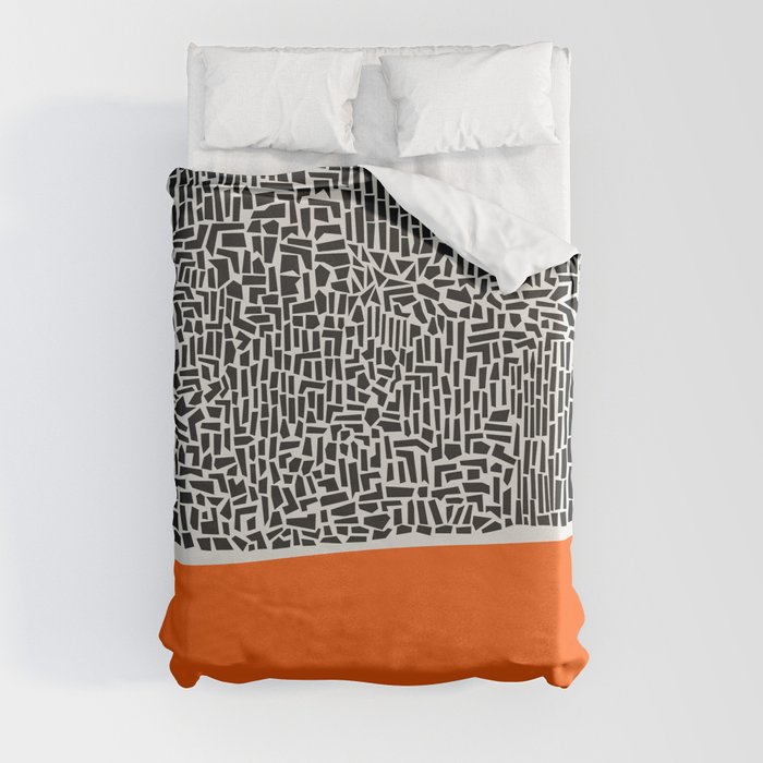 City Sunset Abstract Duvet Cover