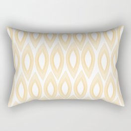 Brown Ovals Abstract Art Rectangular Pillow