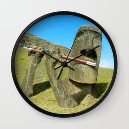 Easter Island Fifer Wall Clock