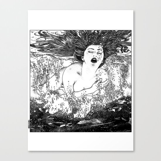 asc 512 - La noyade (The drowning) Canvas Print