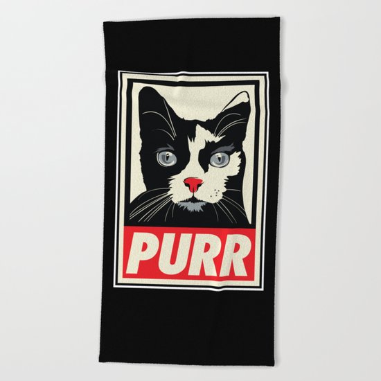 PURR Propaganda Beach Towel