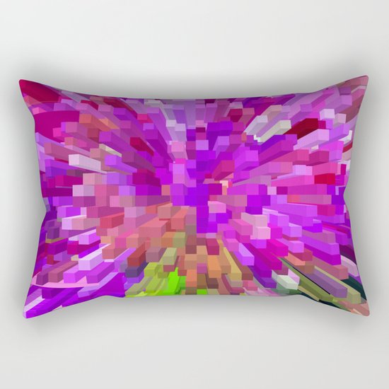 Violet Burst Rectangular Pillow