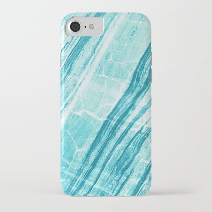 Abstract Marble - Teal Turquoise iPhone Case