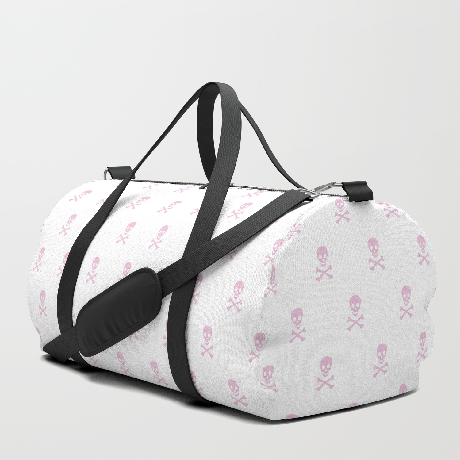 large pink duffle bag