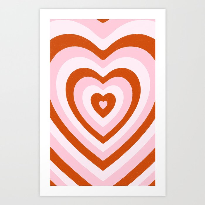 Heart on Heart Art Print
