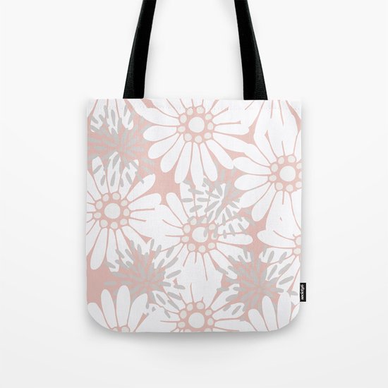 Summer Flowers Pink Tote Bag