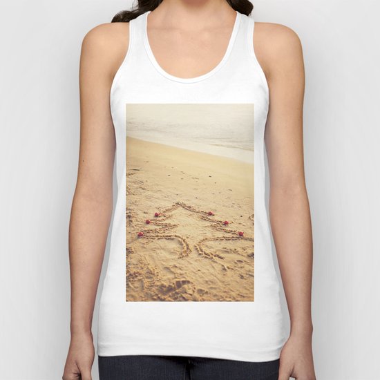 Merry Christmas! - Christmas at the beach Unisex Tank Top