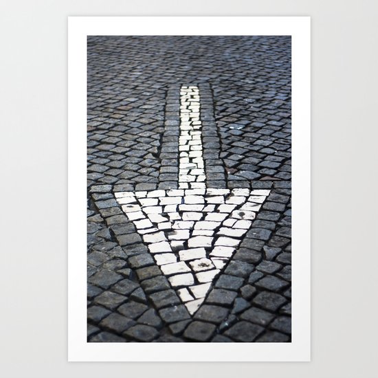 street arrow Art Print