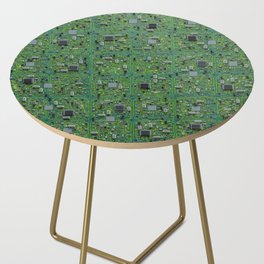 Computer Circuit Board Technology Gamer Data IT Pattern Side Table