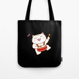 The Beat Goes Cat  Tote Bag