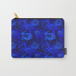 Blue Roses Carry-All Pouch
