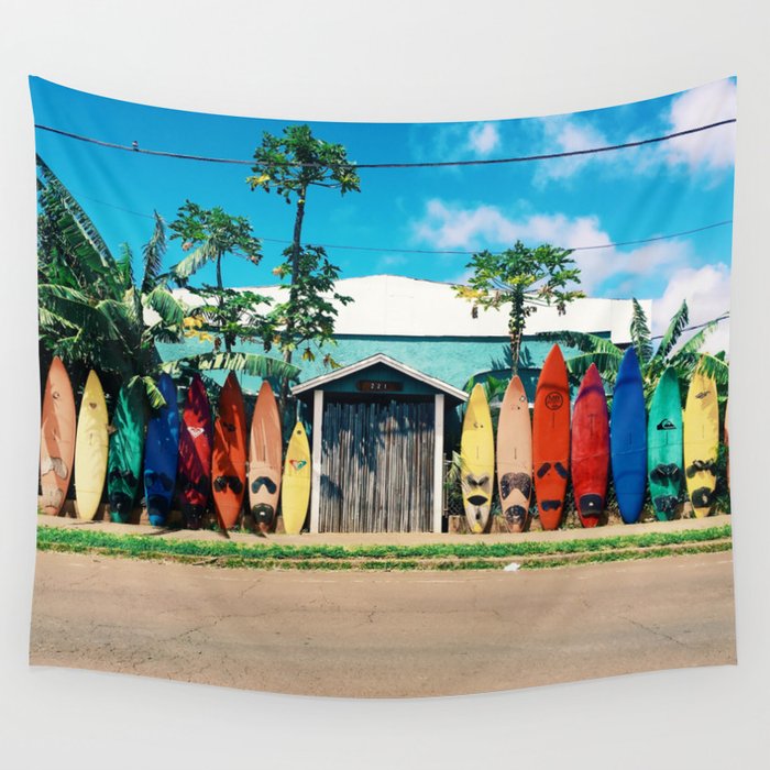 Surfboard tapestry on sale